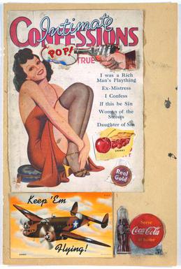 An early pop art collage made from cut-up magazine pictures.