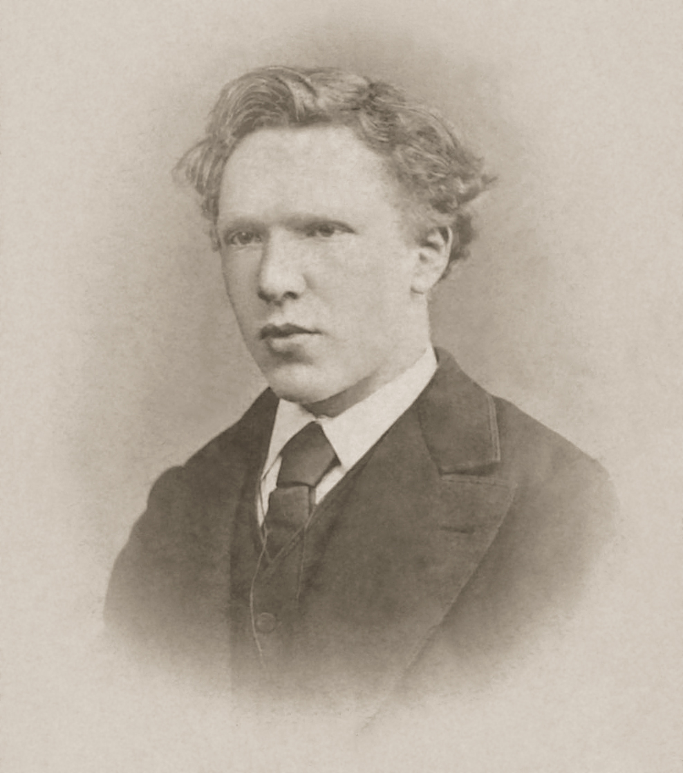 A young Vincent van Gogh when he was nineteen years old.