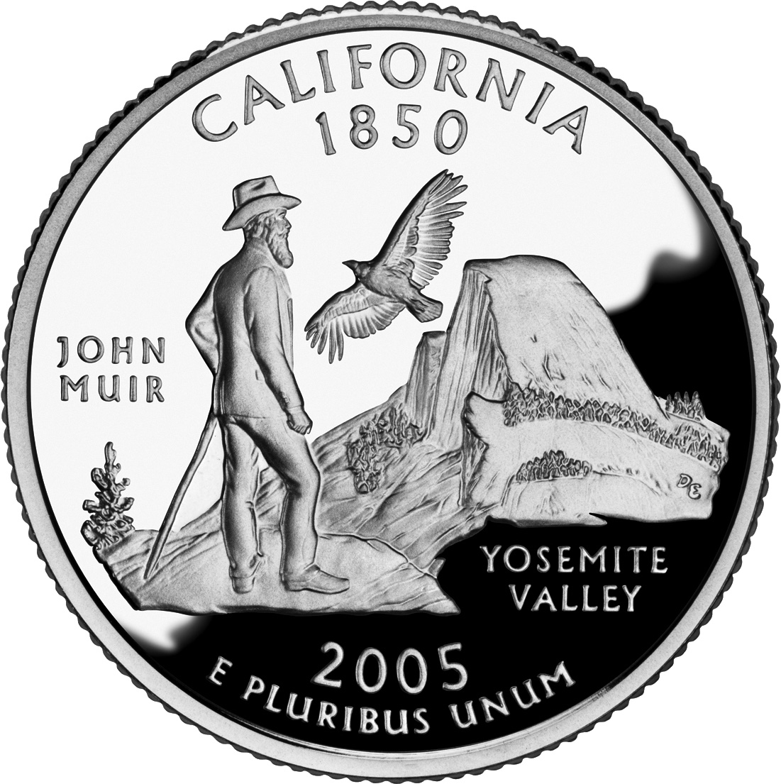 Special California state quarter coin.