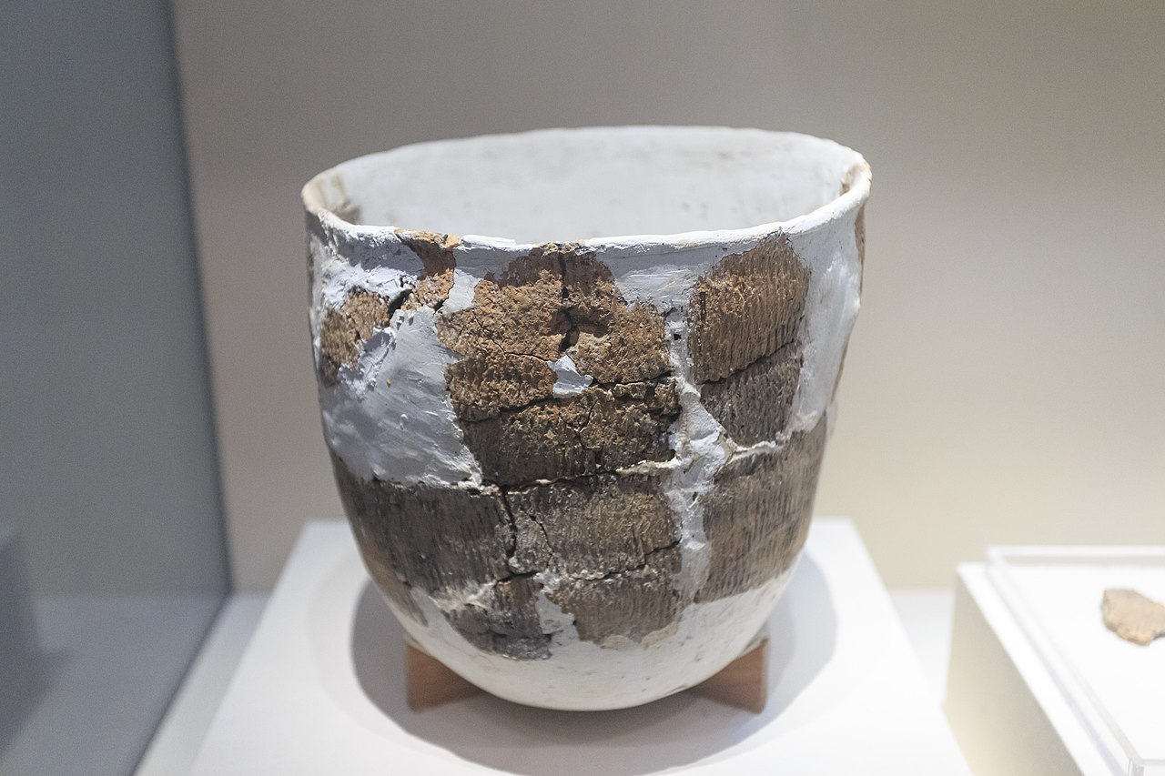 Very old piece of pottery found in China.
