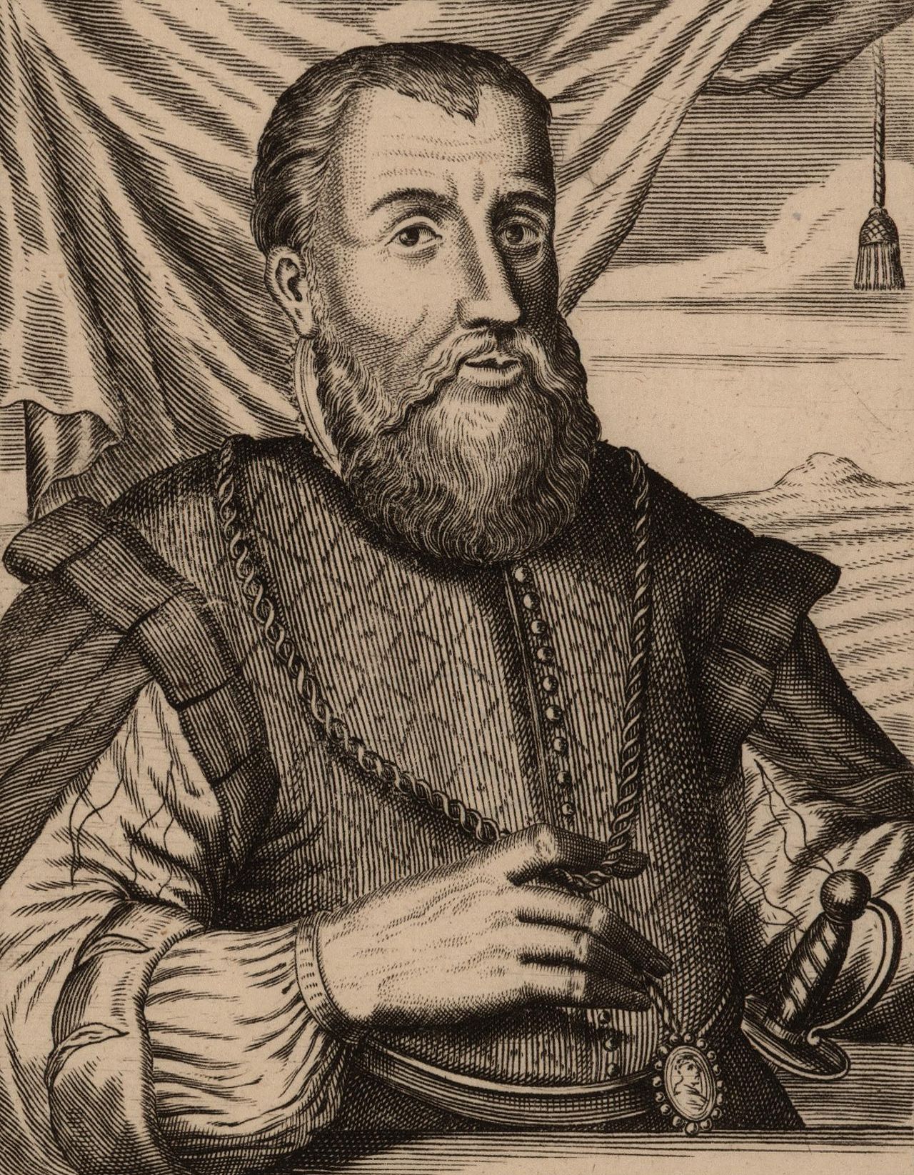 Painting of an early Spanish governor who ruled Cuba.