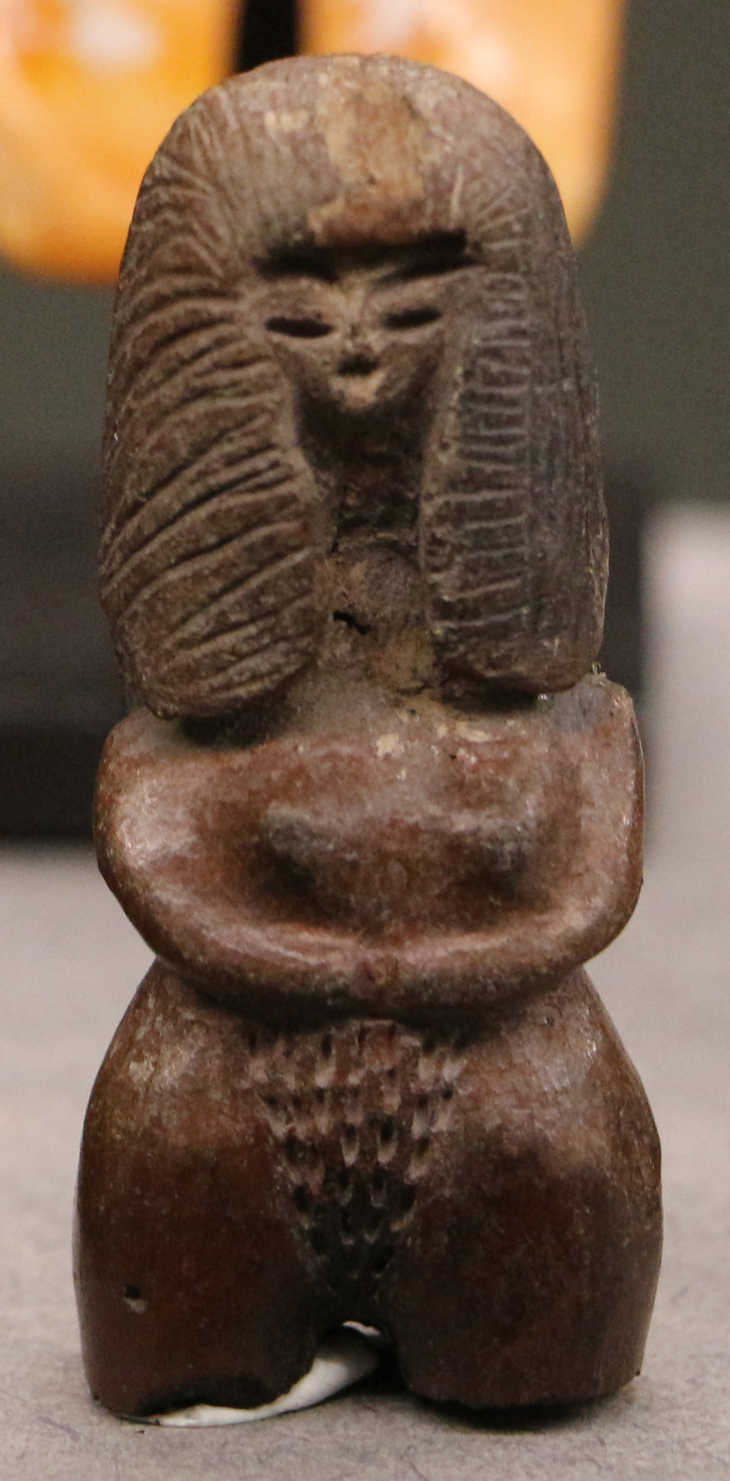 Art exhibition showing ancient treasures from Ecuador.