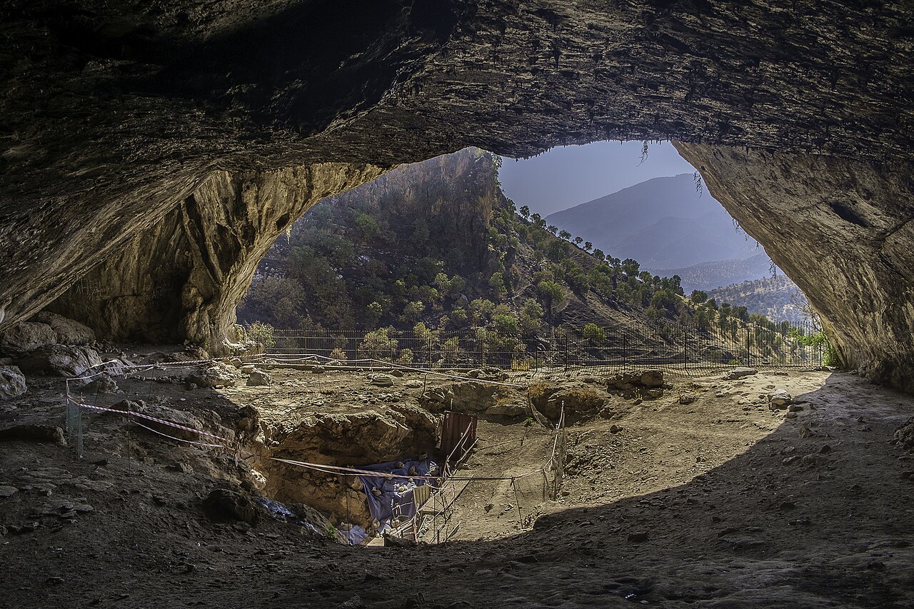 Entrance to a famous old cave in the mountains.