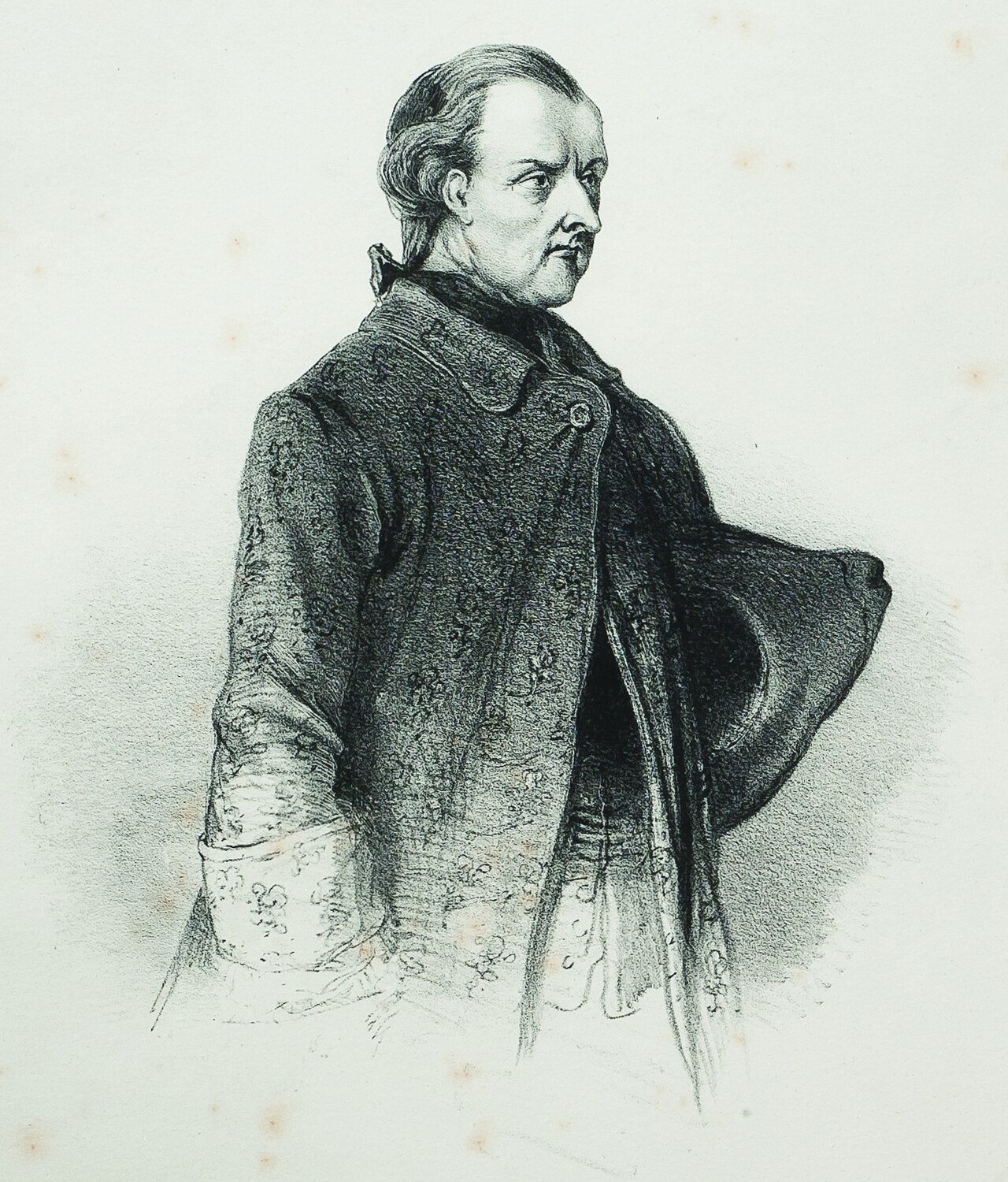 Portrait of an early leader who once ruled Paraguay.