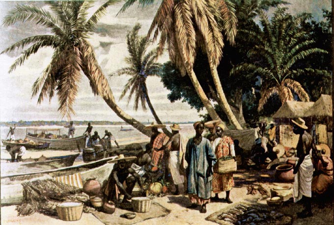 Old map showing the land that was once called Togoland.