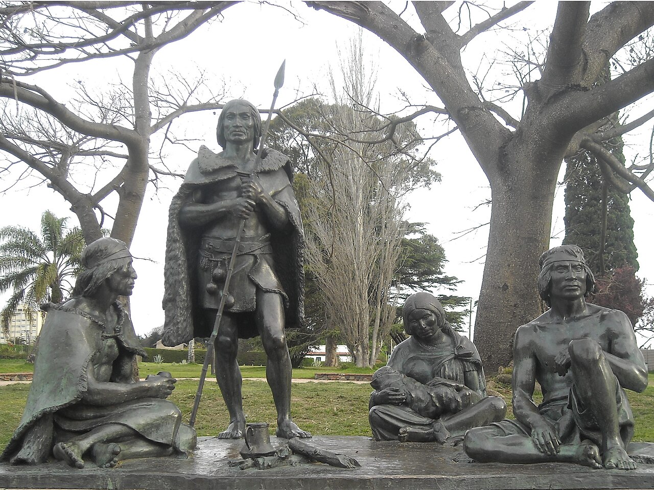 A tall stone monument standing proudly in Uruguay.