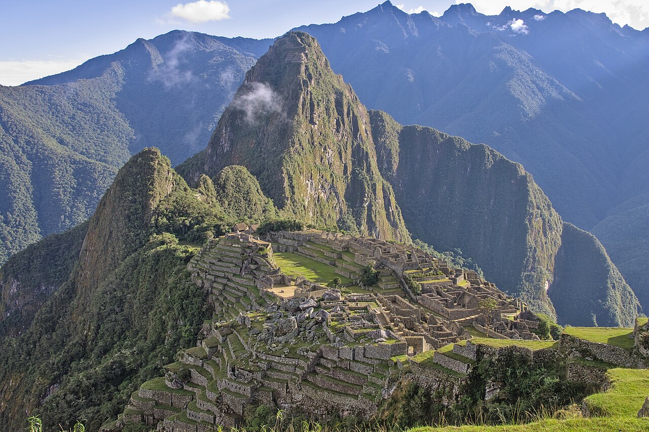 The amazing stone city of Machu Picchu high in the mountains.