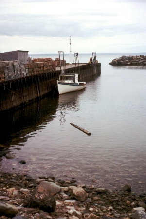 The Bay of Fundy swells up with high tide waters.