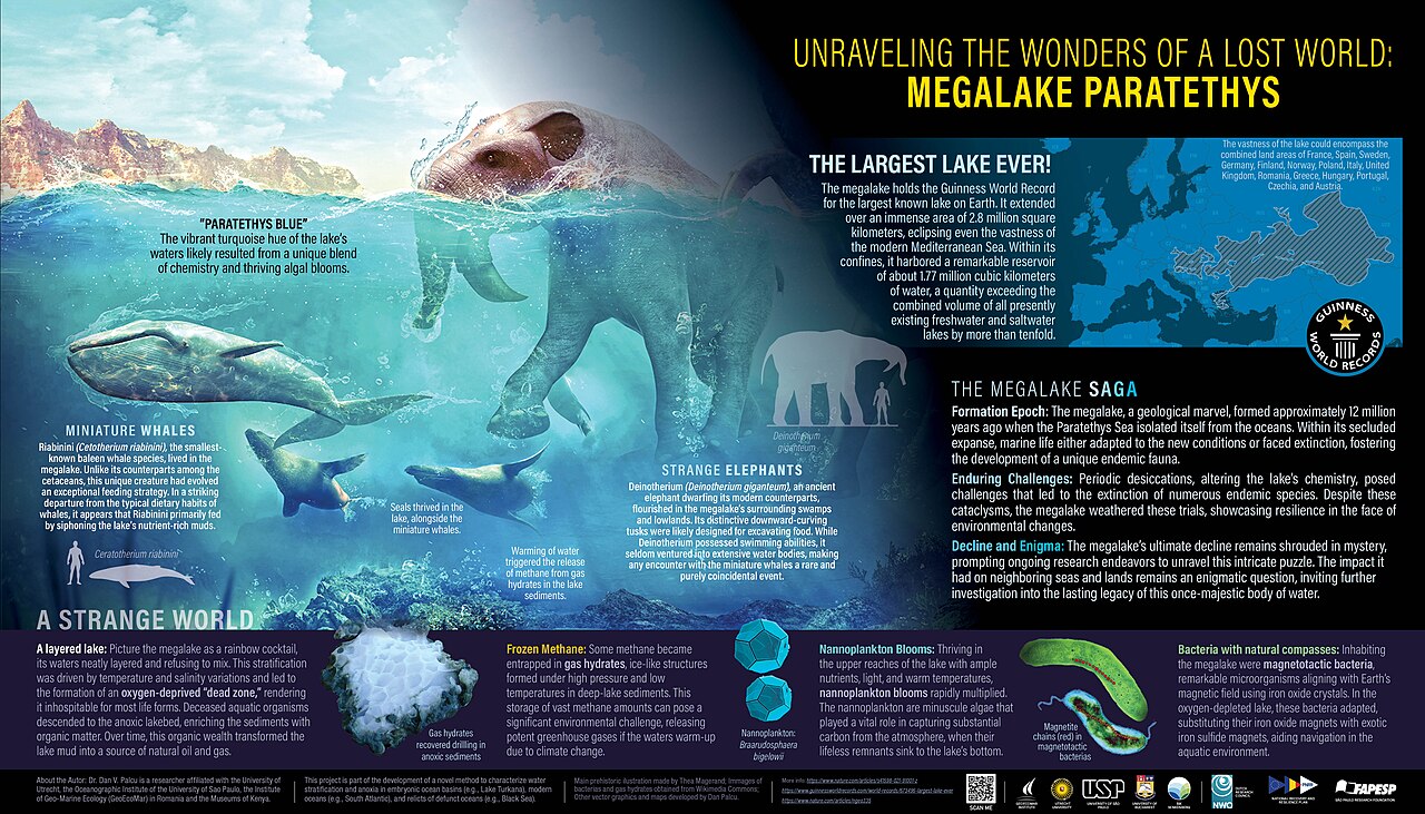 A fun picture tells the story of a giant ancient lake.