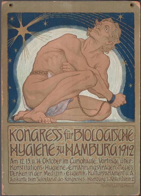 An old poster from a health meeting in 1912.
