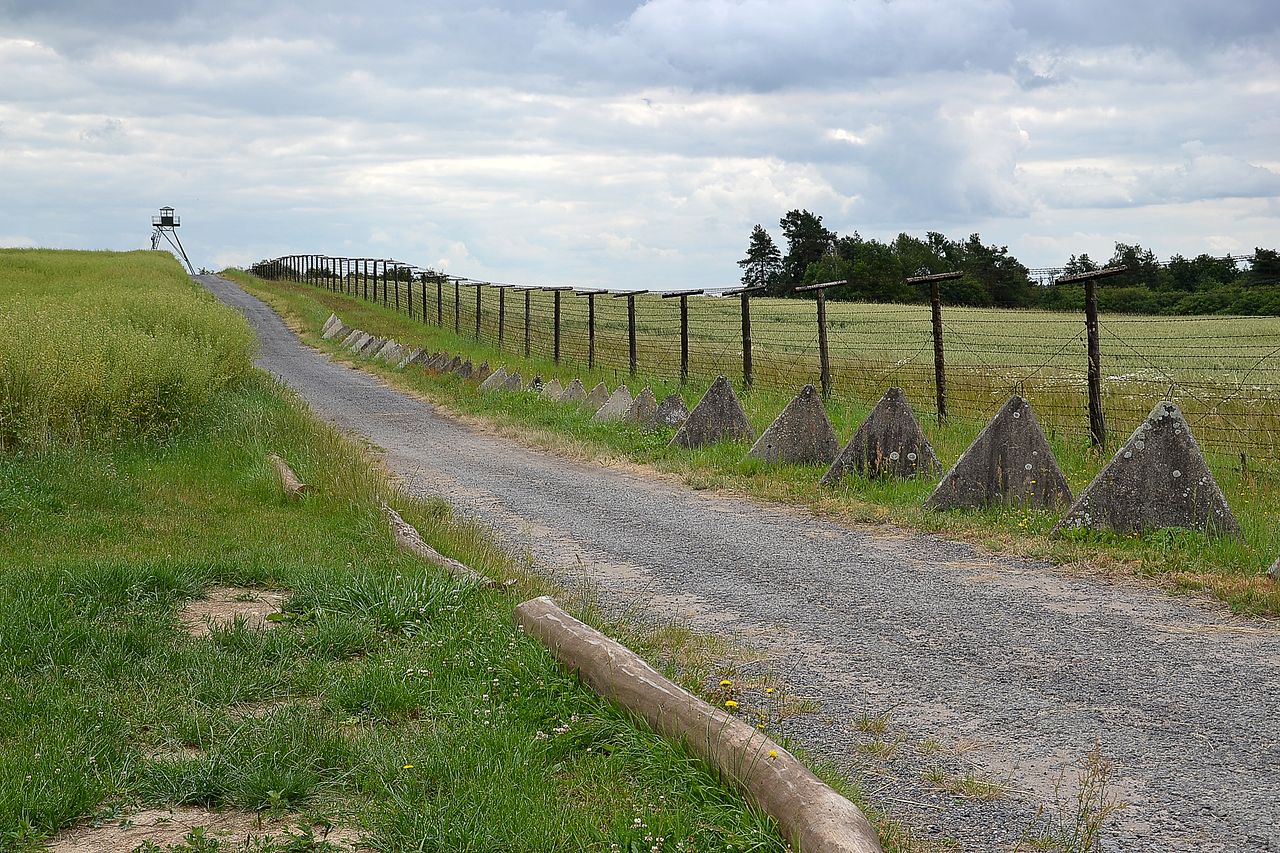 A piece of the old fence that once split Europe in two.