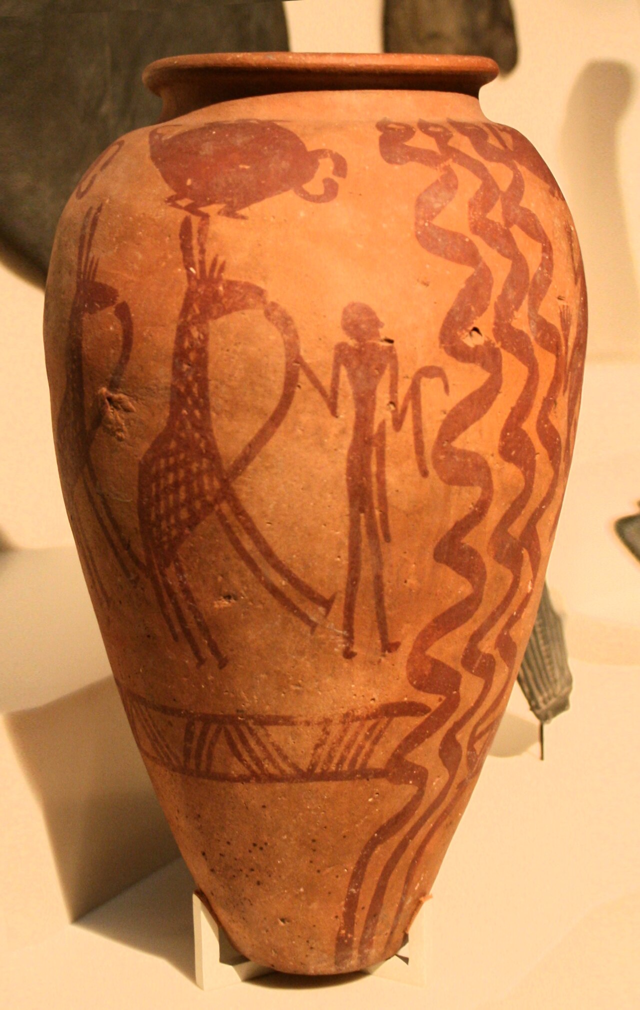 Ancient hieroglyphs on display at a museum in Berlin.