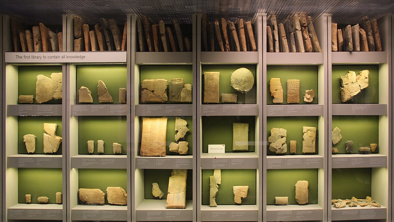 Clay tablets from one of the world's oldest libraries.
