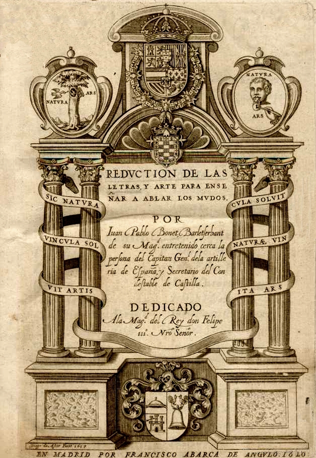 An early book that taught people how to sign.