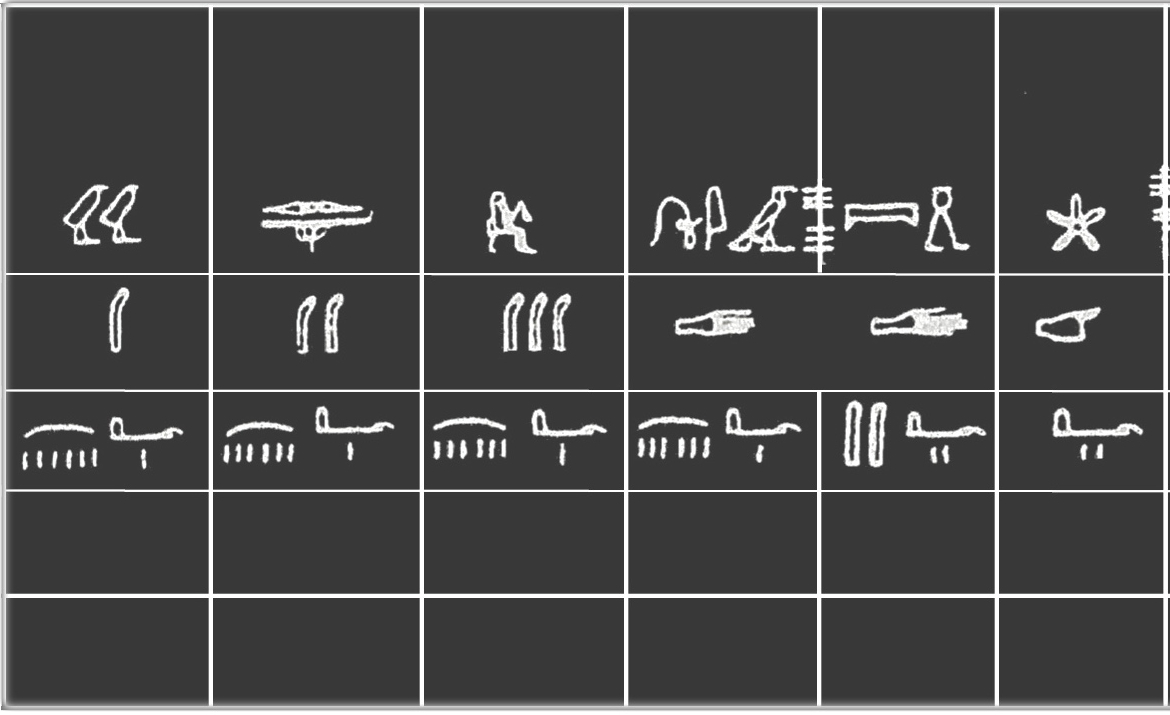 An old measuring stick called a cubit rod from ancient Egypt.