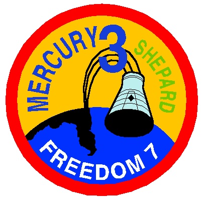 The mission patch from Alan Shepard's first space flight.