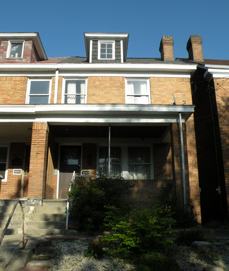 The childhood home where Andy Warhol grew up in Pittsburgh.