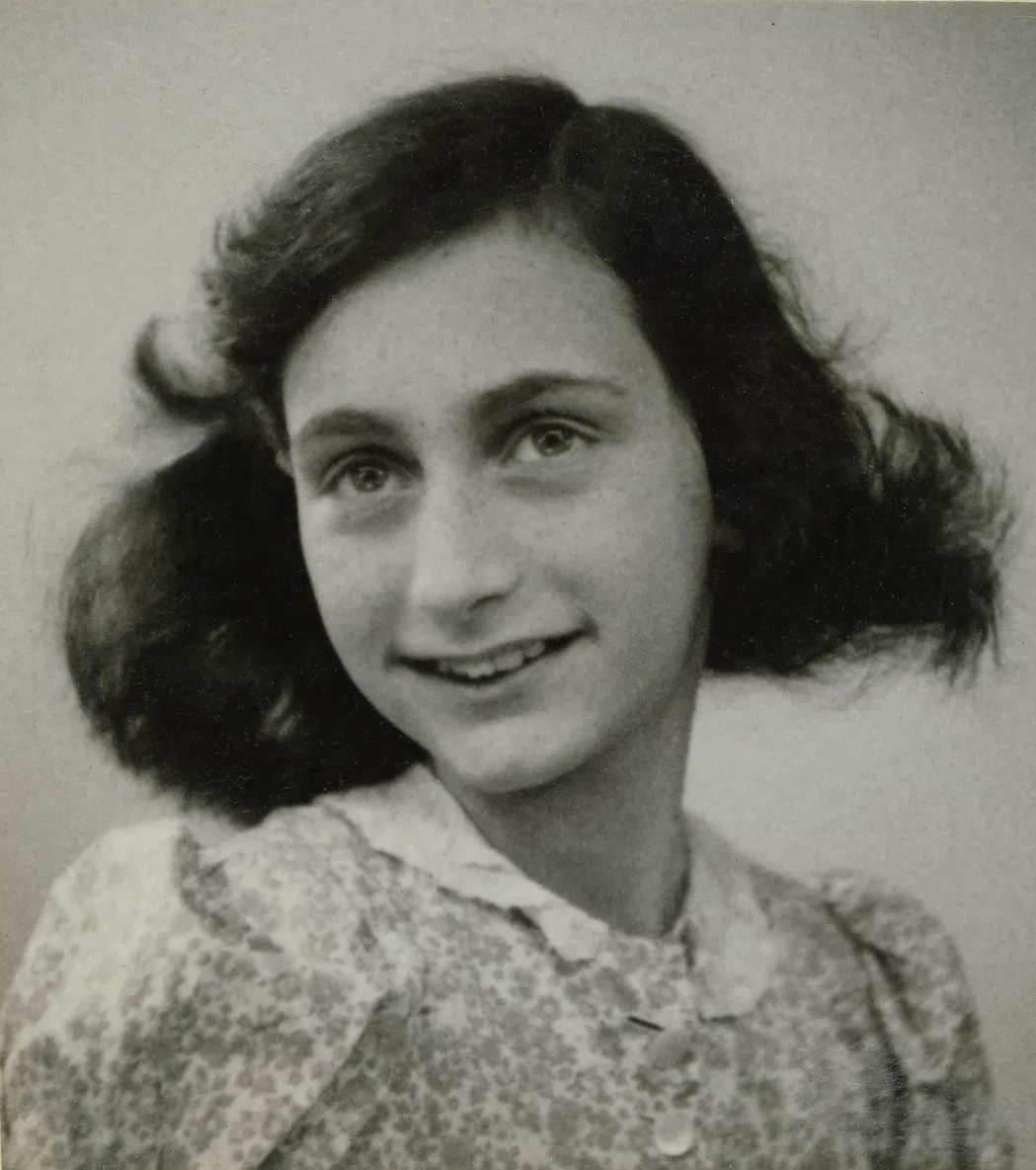 One of the last known photographs of Anne Frank, from 1942.