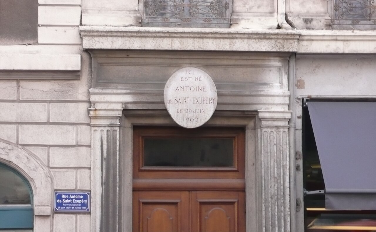 The building in Lyon, France where Saint-Exupery was born.