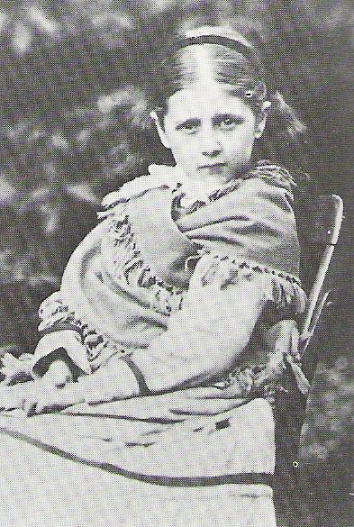 A photograph of Beatrix Potter as a young girl in 1874.