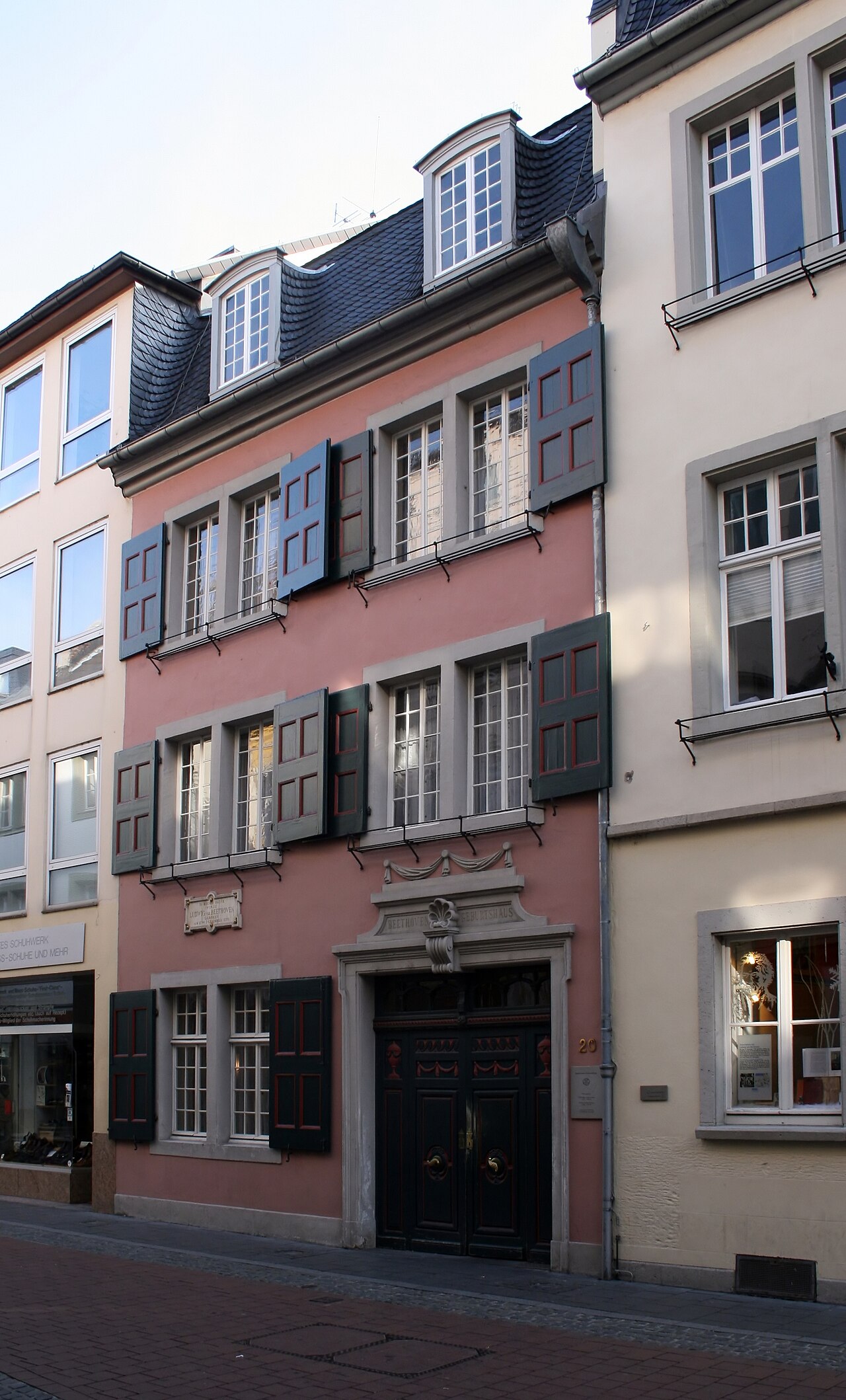 The house in Bonn, Germany where Beethoven was born.