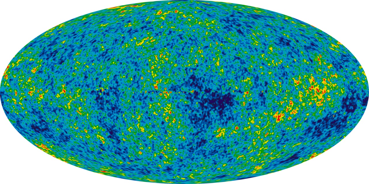 A colorful NASA map showing our very early universe.