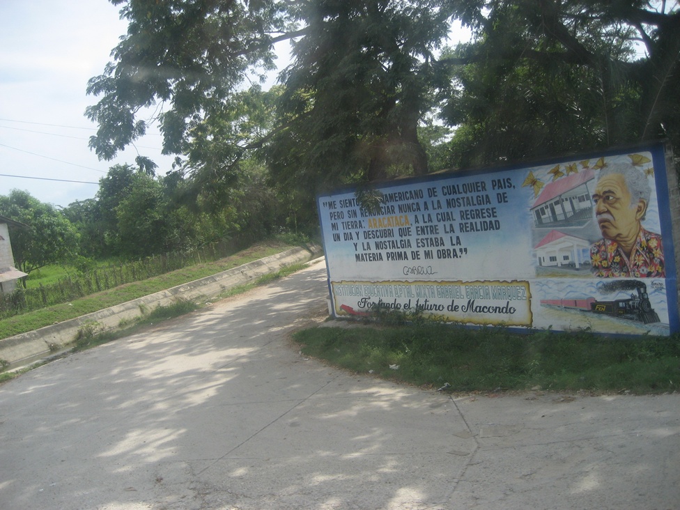 The Colombian town of Aracataca where Garcia Marquez grew up.