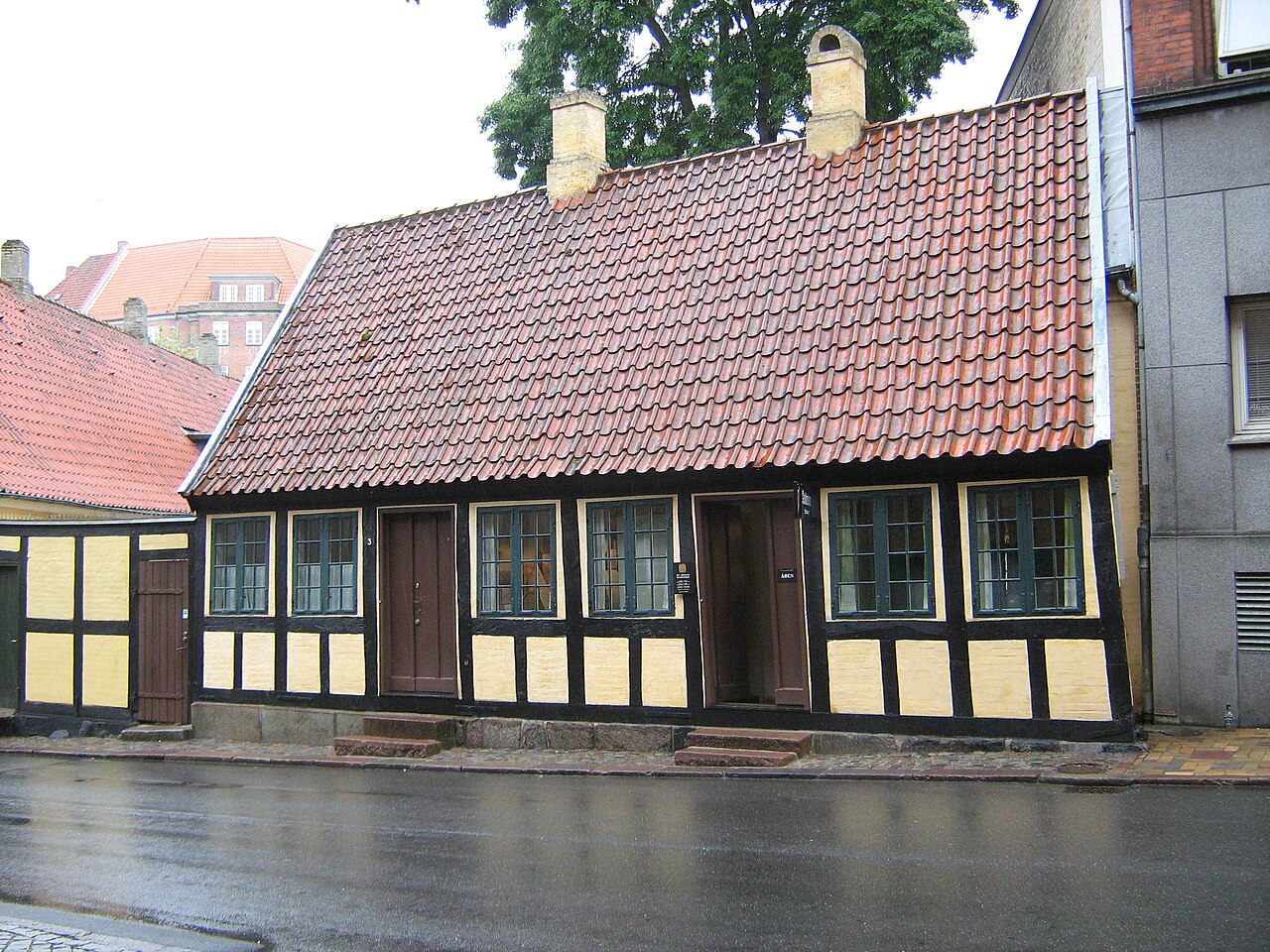 The childhood home of Hans Christian Andersen in Denmark.
