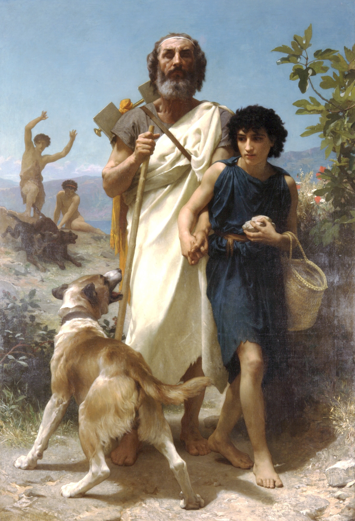 A painting called Homer and His Guide showing the poet.