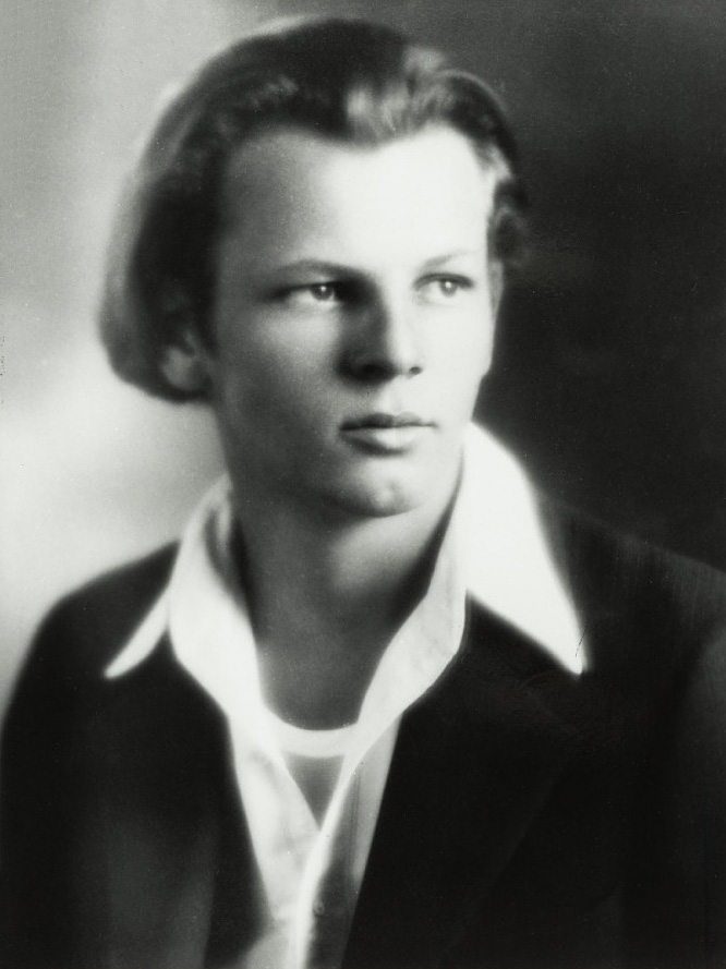 A portrait of the splatter painter Jackson Pollock.