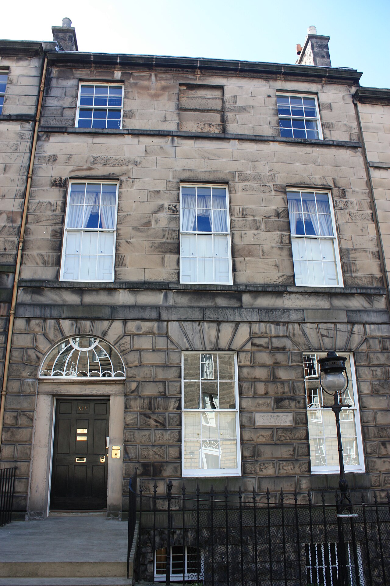 The house at 14 India Street where James Clerk Maxwell was born.