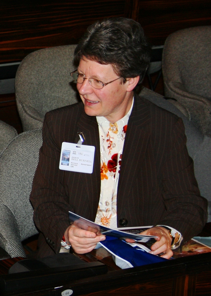 A photograph of the astronomer Jocelyn Bell Burnell.