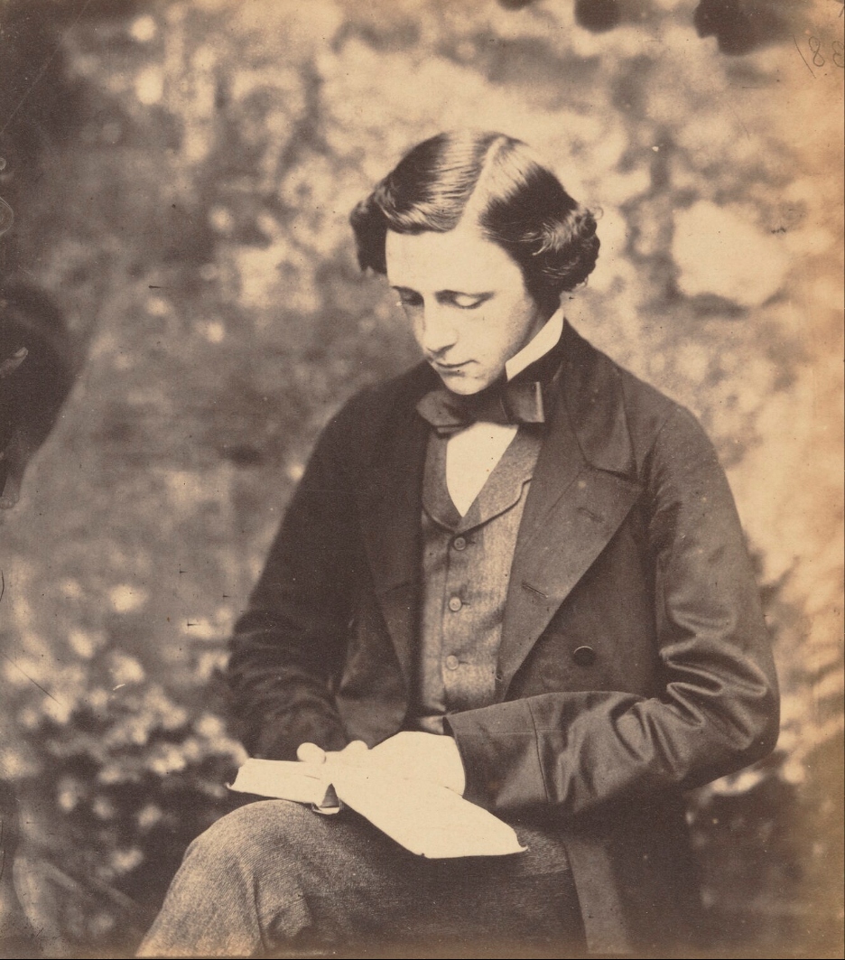 An old photograph of Lewis Carroll, author of Alice in Wonderland.