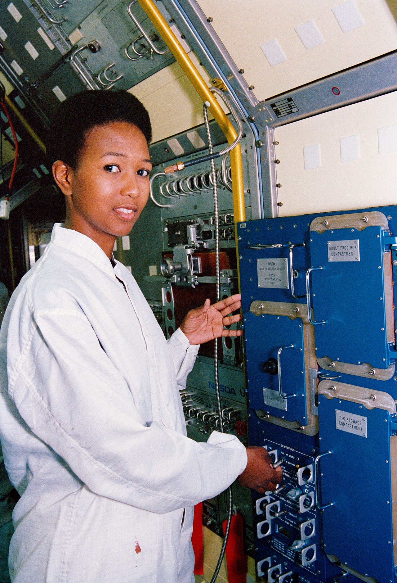 Astronaut Mae Jemison at the Kennedy Space Center in 1992.