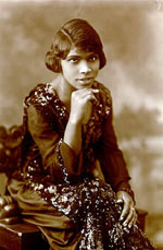 A photograph of the singer Marian Anderson in 1920.