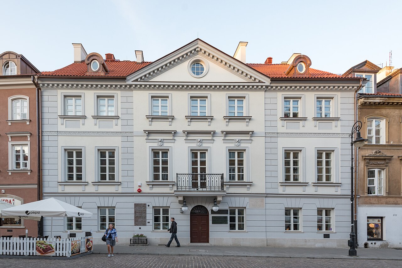 The house in Warsaw where Marie Curie was born.