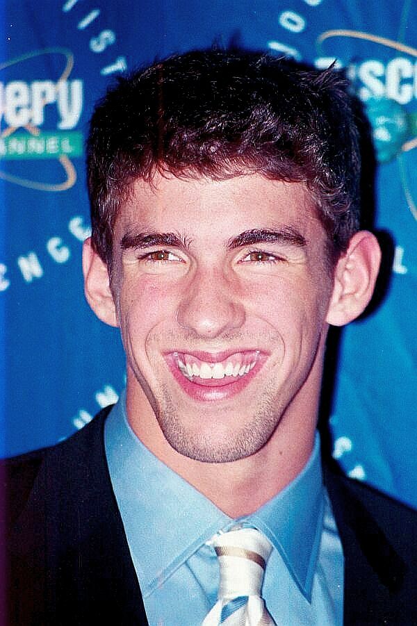 Swimmer Michael Phelps at an event in Washington in 2002.