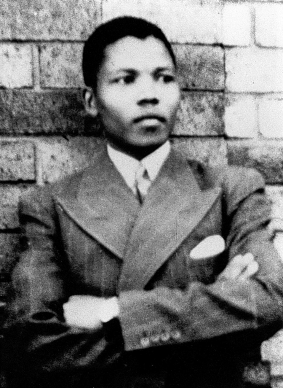 Nelson Mandela as a young man of nineteen in South Africa.