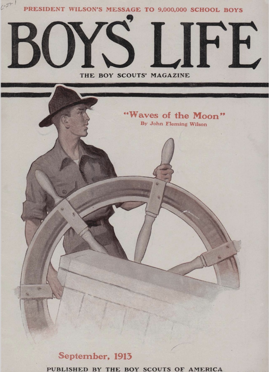 An early magazine cover illustrated by young Norman Rockwell.
