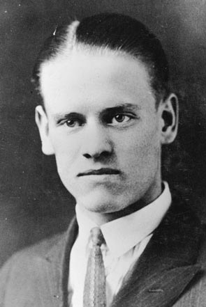 Young Philo Farnsworth in his 1924 yearbook photo.