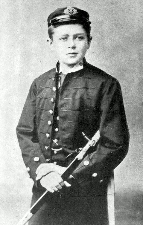 Robert Scott as a 13-year-old navy cadet in 1882.
