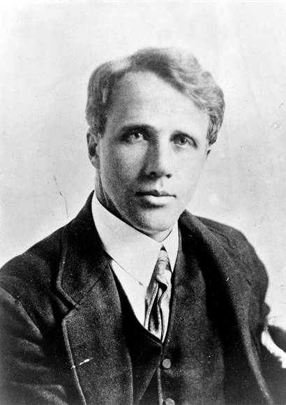 A portrait photograph of the poet Robert Frost.
