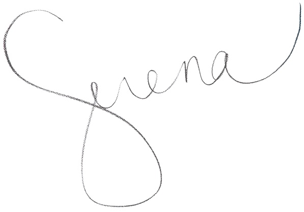 The handwritten signature of tennis star Serena Williams.