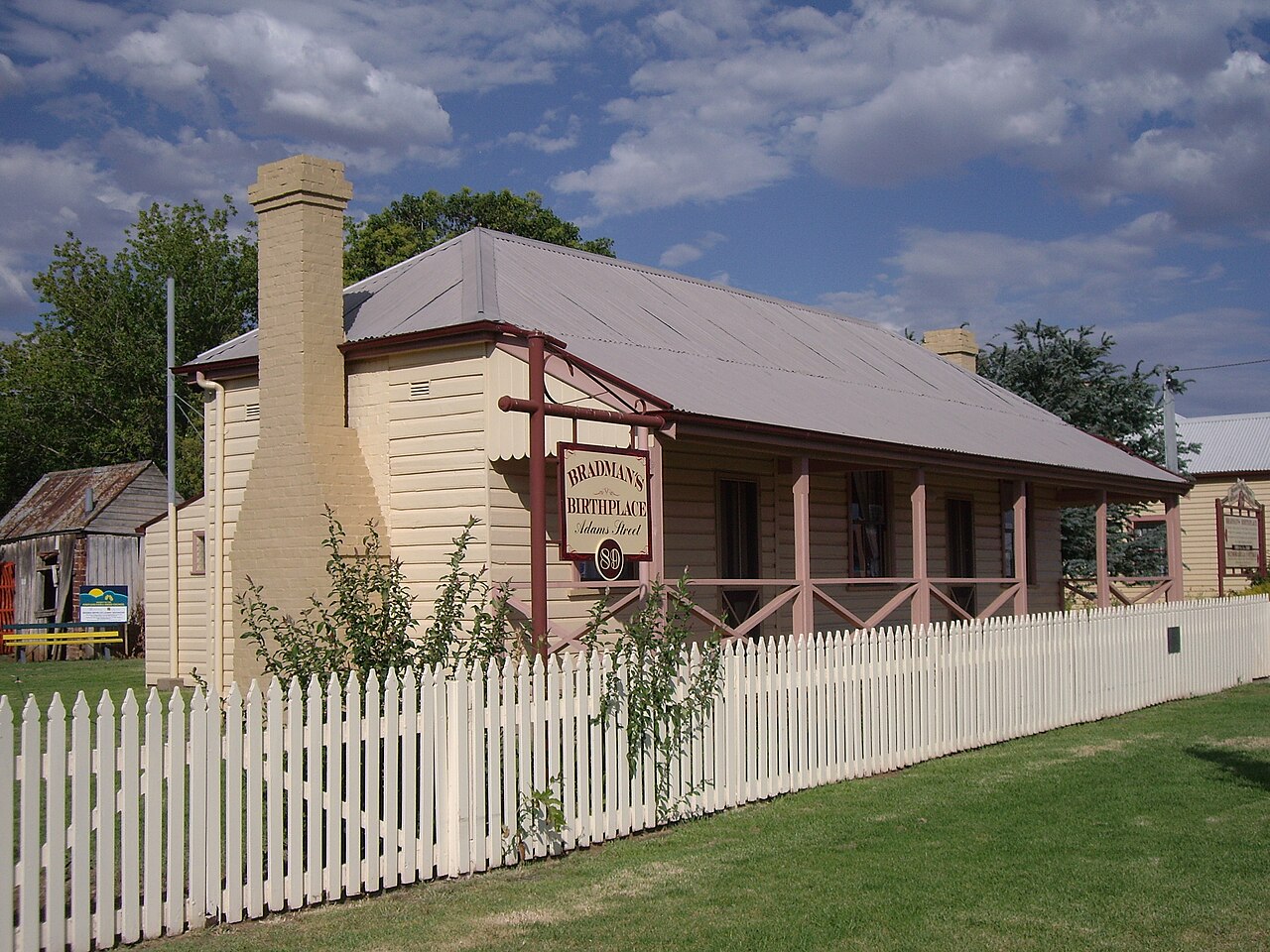 The Australian home where cricket legend Don Bradman was born.