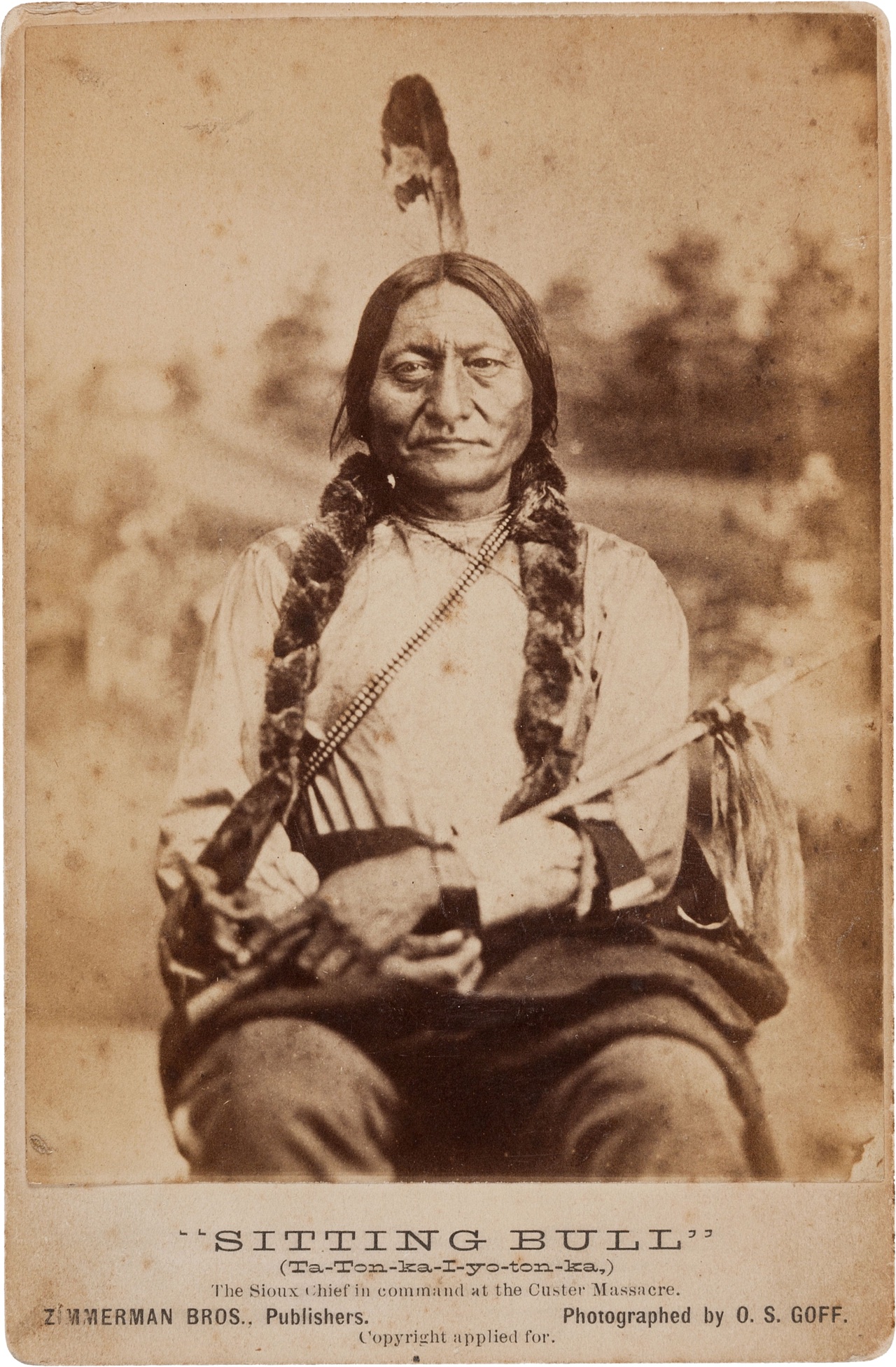 An early photograph of the Lakota leader Sitting Bull.