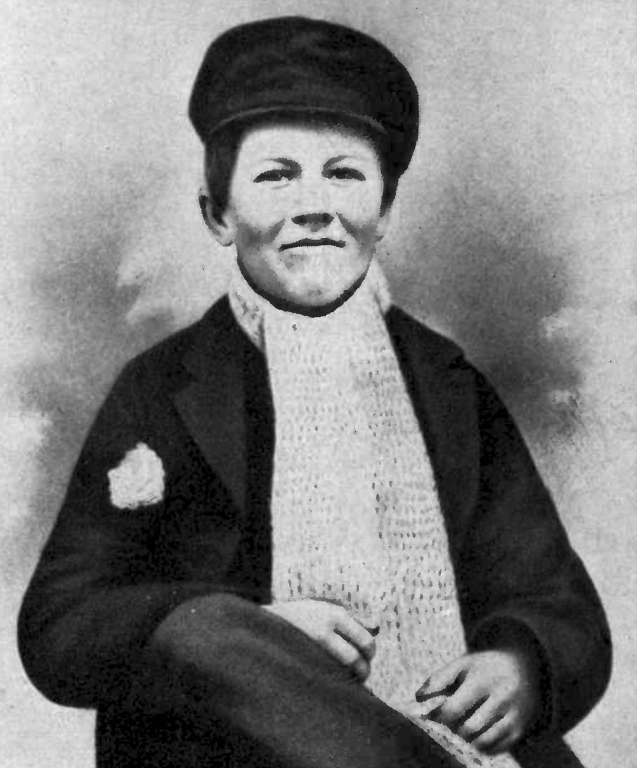 Thomas Edison as a young boy of fourteen.