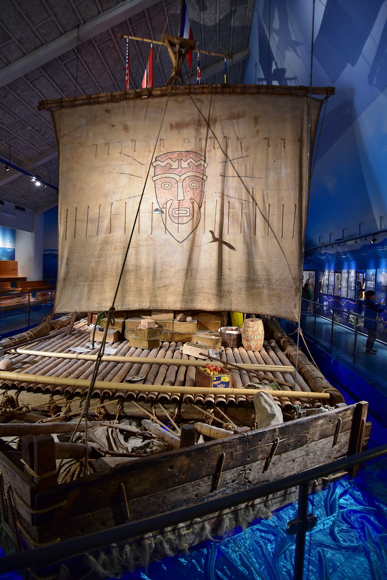 Thor Heyerdahl's Kon-Tiki raft at a museum in Norway.