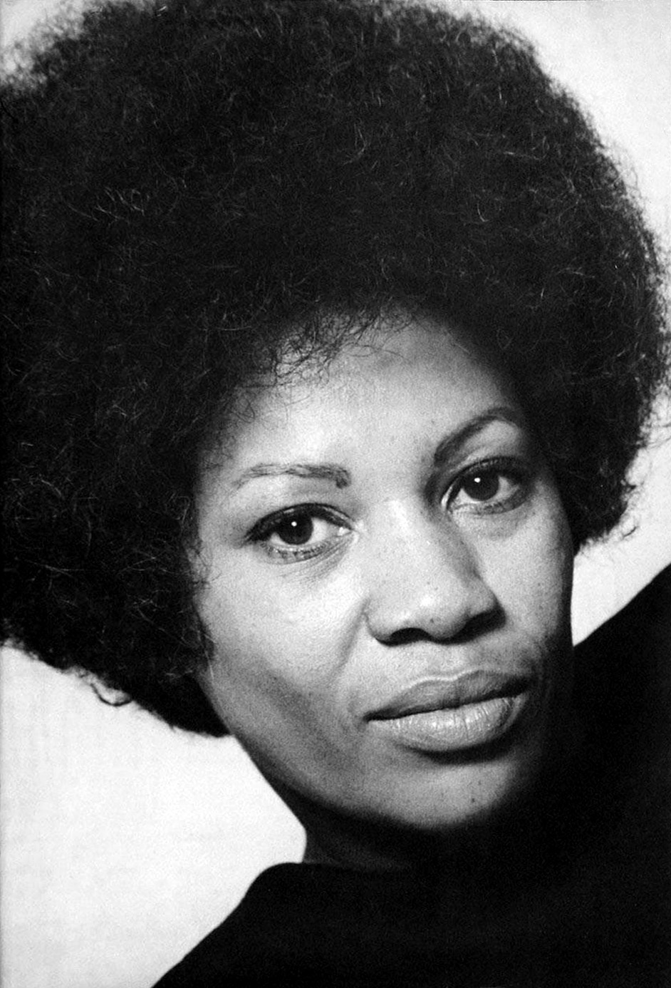 A portrait of writer Toni Morrison from her first book cover.