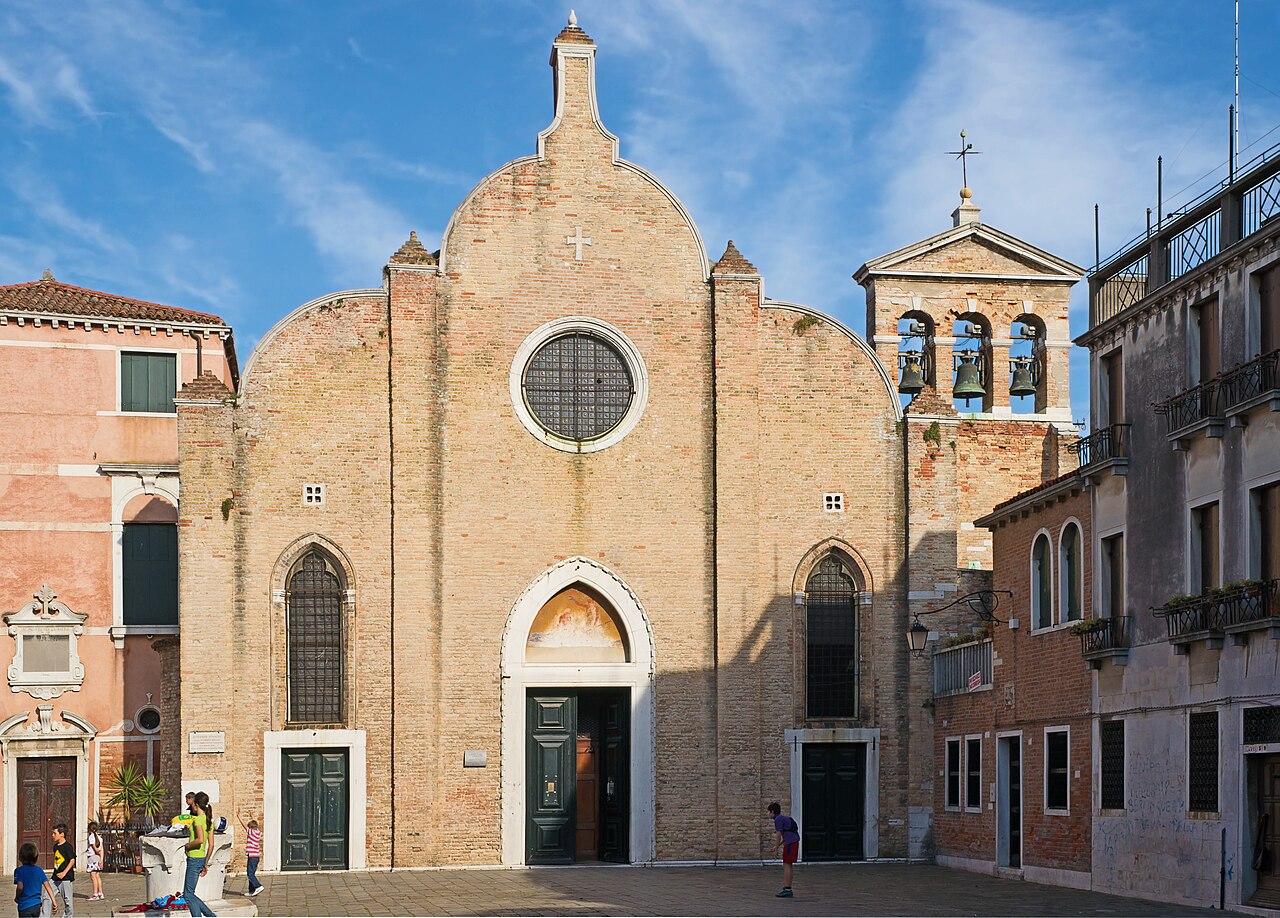 The Venice church where Vivaldi was baptized as a baby.