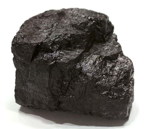 A big pile of black coal ready to be used for fuel.